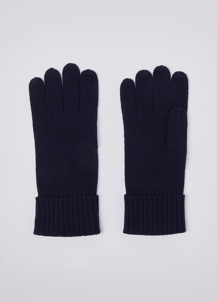 Gloves in wool and cashmere dark blue Liu Jo - medium