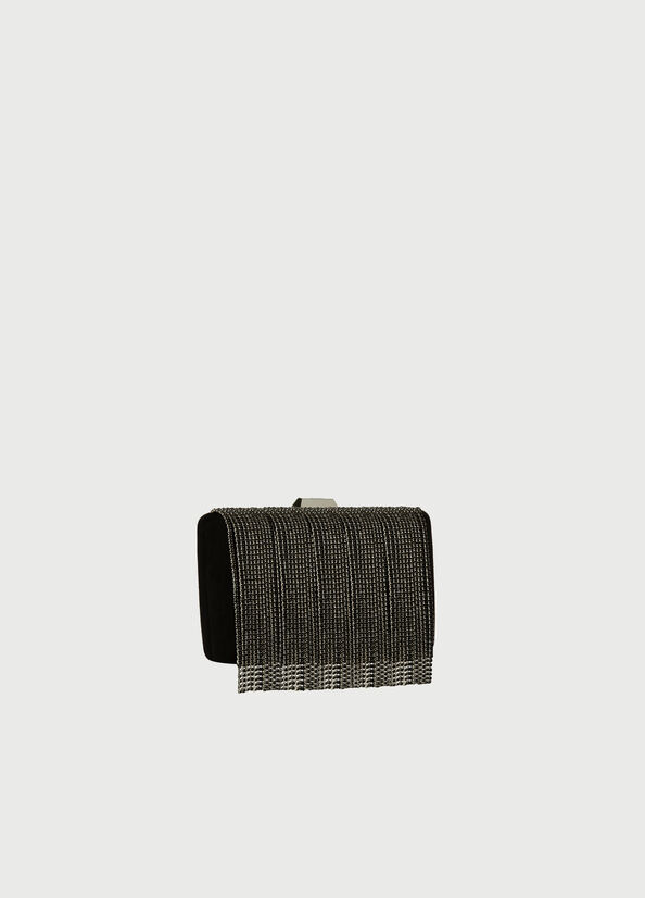 Clutch bag with fringing Black Liu Jo - large image number 1