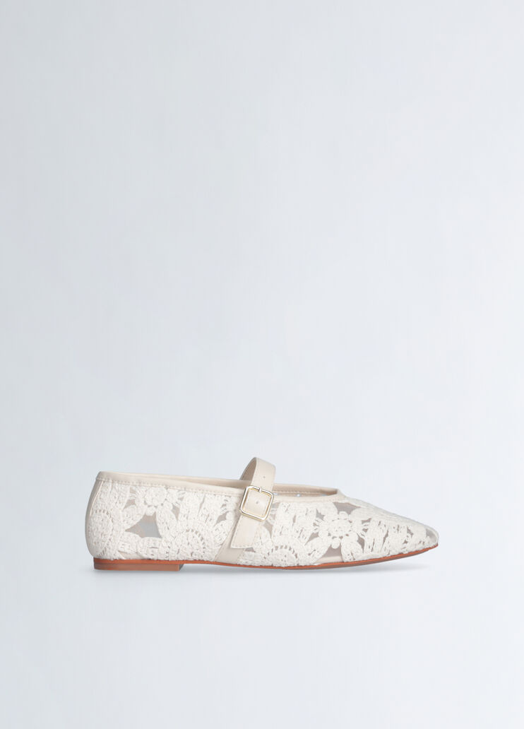 Macramé lace ballet flats cream Liu Jo - medium Macramé lace ballet flats cream Liu Jo - medium