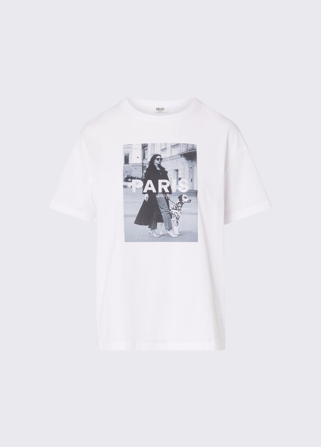 Printed Jersey T-shirt white Liu Jo - large image number 5