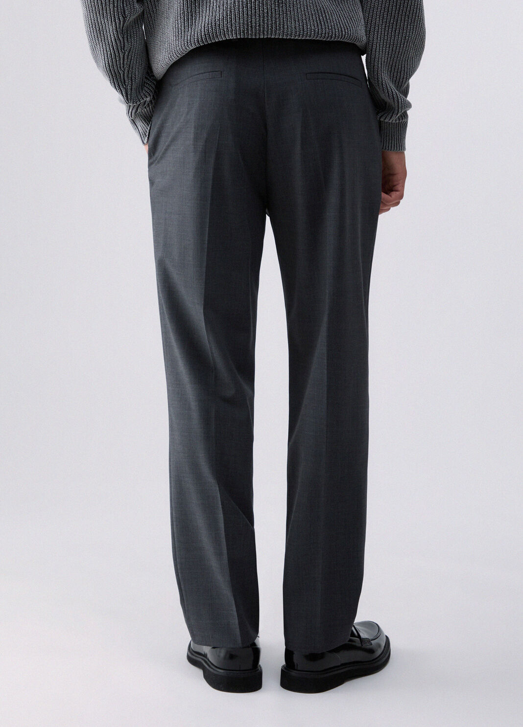 Chino trousers in a wool blend dark grey Liu Jo - large image number 1