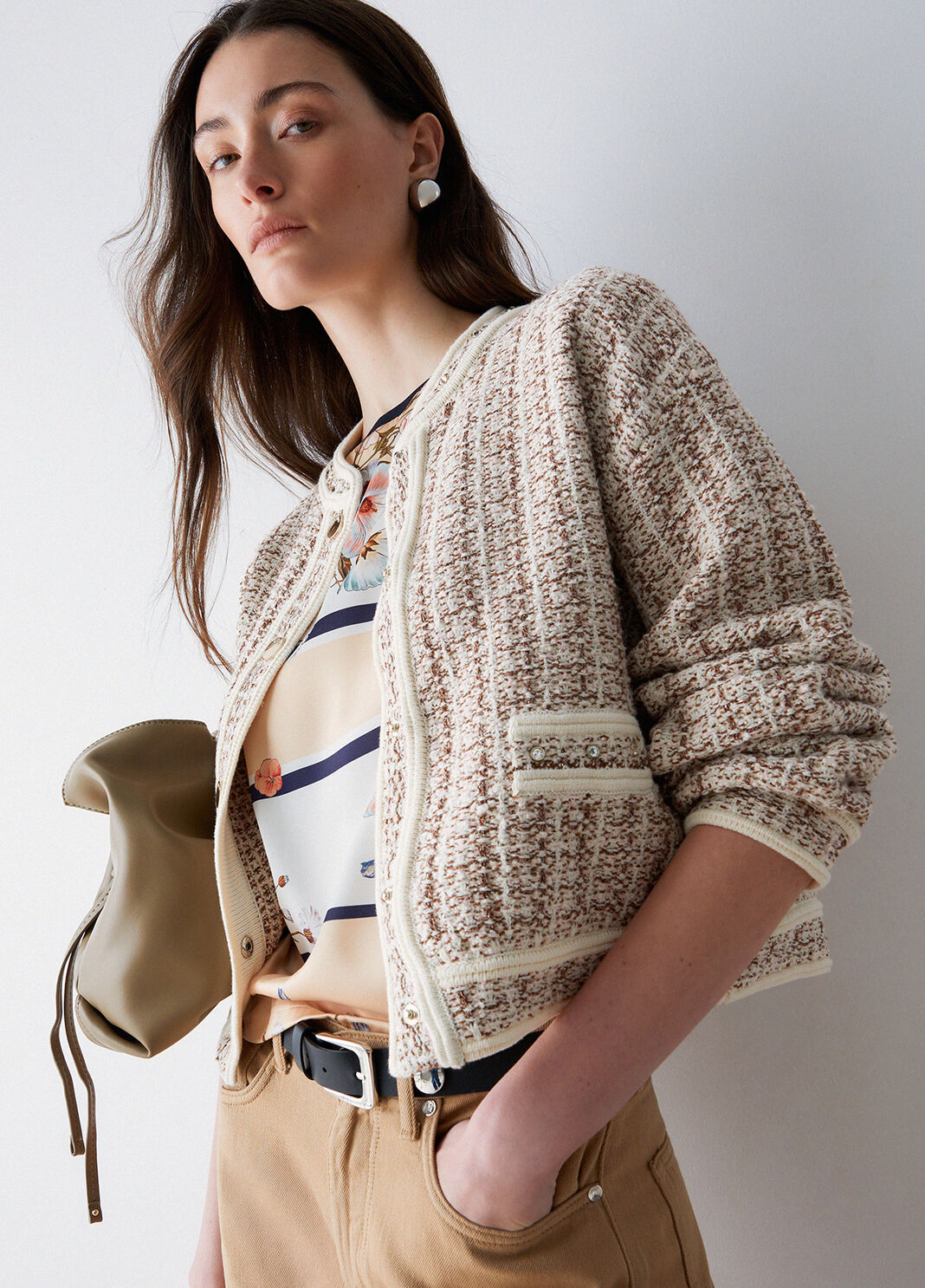 Strickjacke Beige Liu Jo - large image number 3