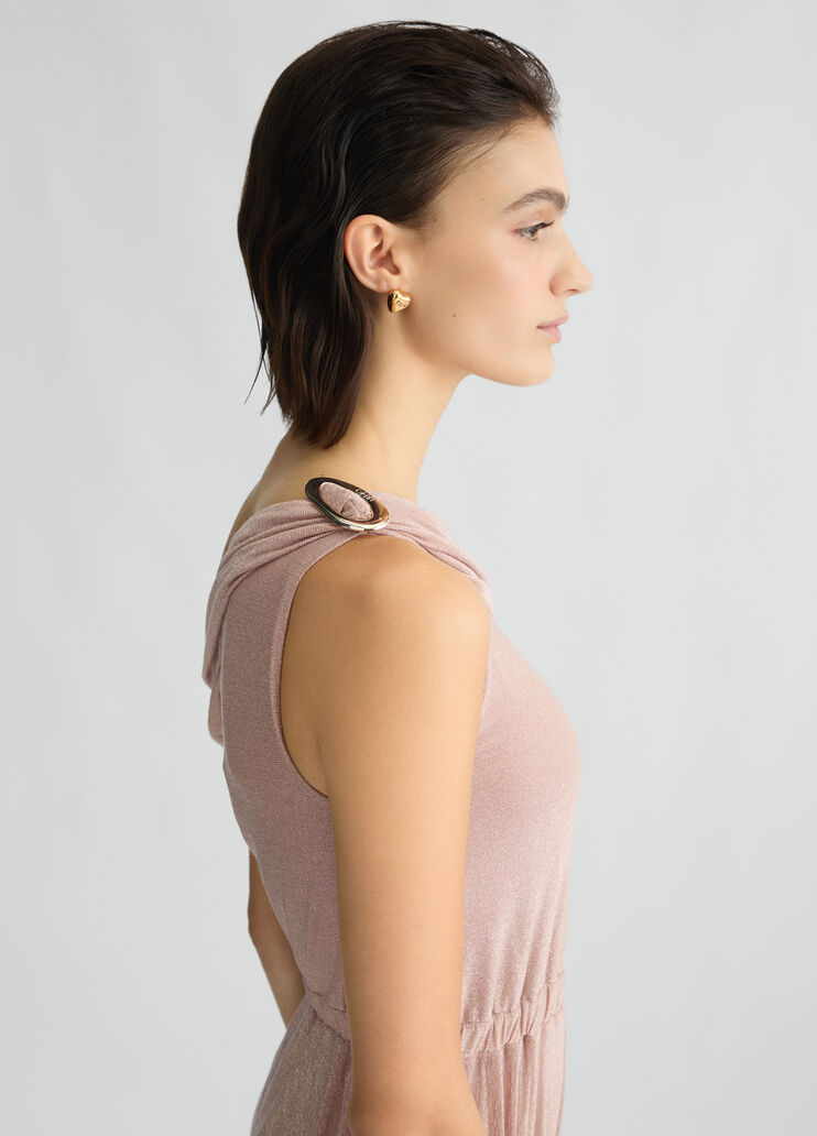 Powder pink one-shoulder jumpsuit pink Liu Jo - large image number 3 Powder pink one-shoulder jumpsuit pink Liu Jo - large image number 3