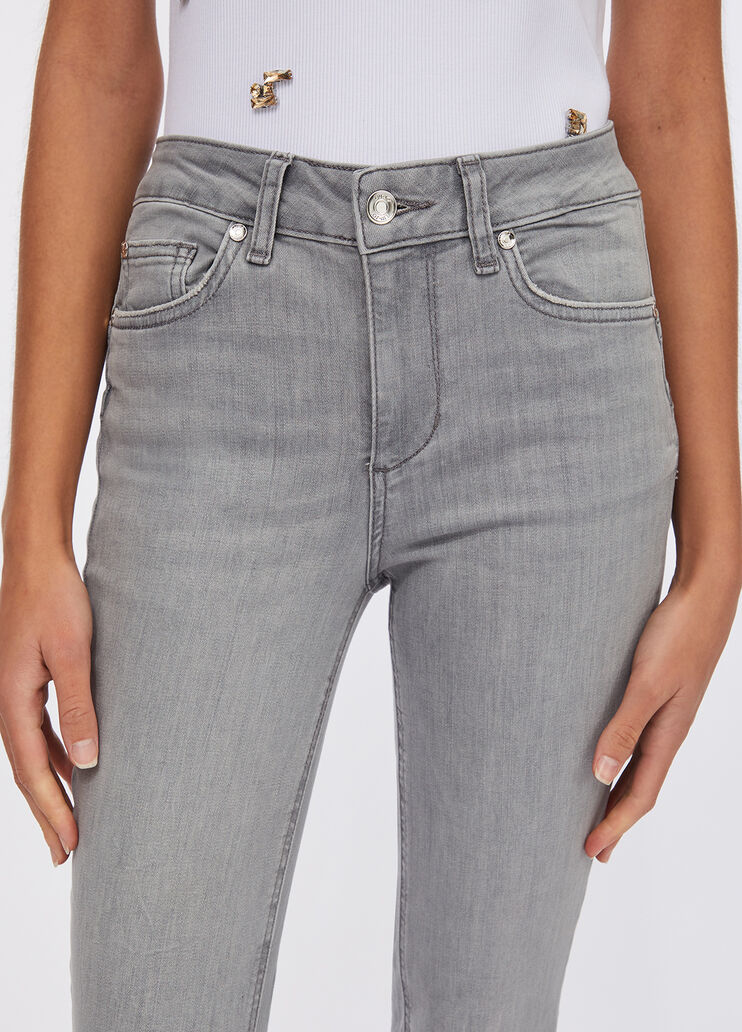 Jeans skinny a vita alta denim grigio Liu Jo - large image number 2