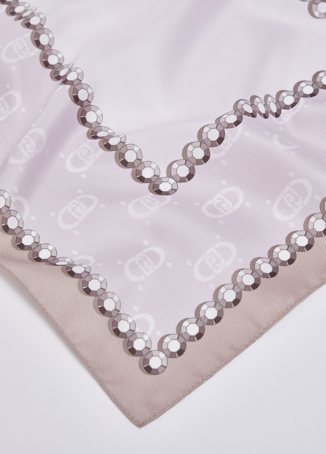 Scarf with T-letter motif beige Liu Jo - large image number 3