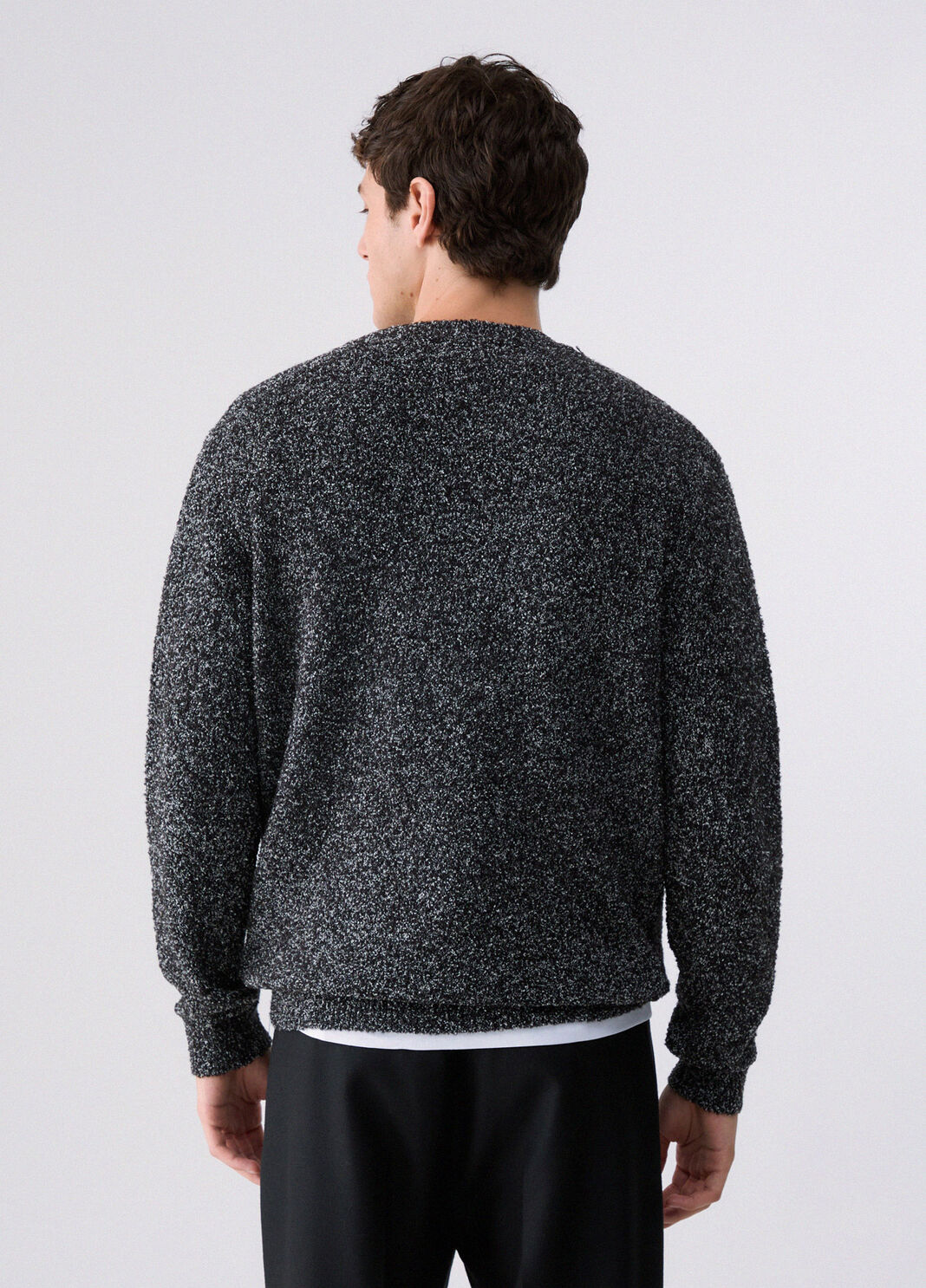 Pull en boucl&eacute; noir Liu Jo - large image number 1