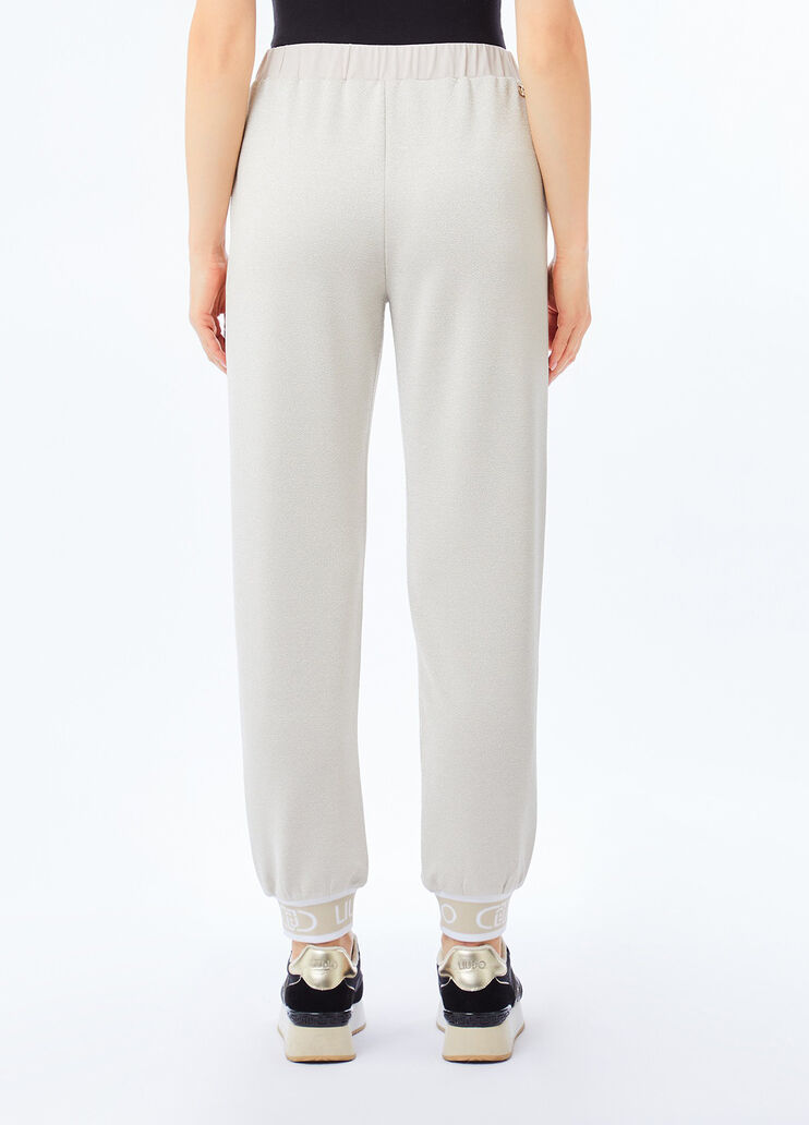 Jogger trousers Lurex&reg; beige Liu Jo - medium