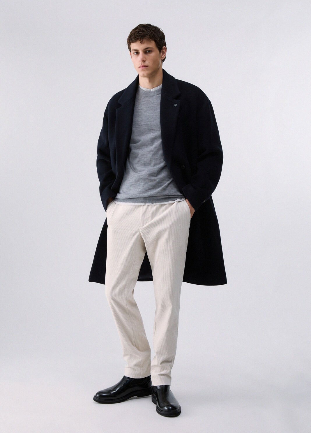 Slim trousers fit in velvet white Liu Jo - large image number 5