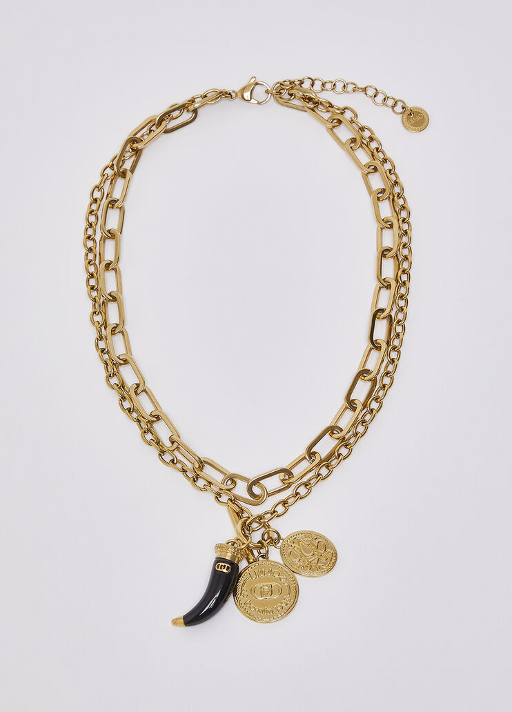 Collier multi-rangs avec breloques noir Liu Jo - medium