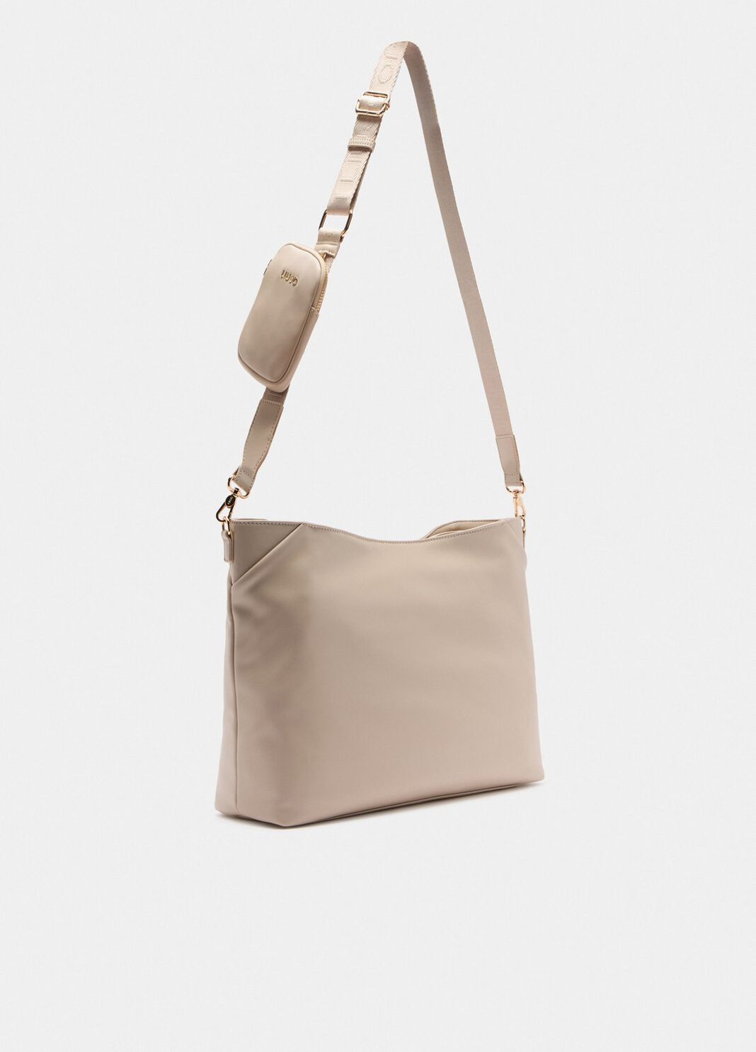Mittelgro&szlig;e Tote Bag mit Anh&auml;nger Beige Liu Jo - large image number 1