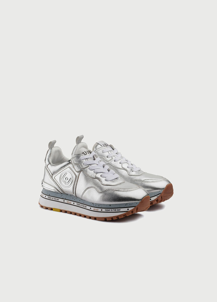 Metallic platform sneakers Silver Liu Jo - large image number 2 Metallic platform sneakers Silver Liu Jo - large image number 2