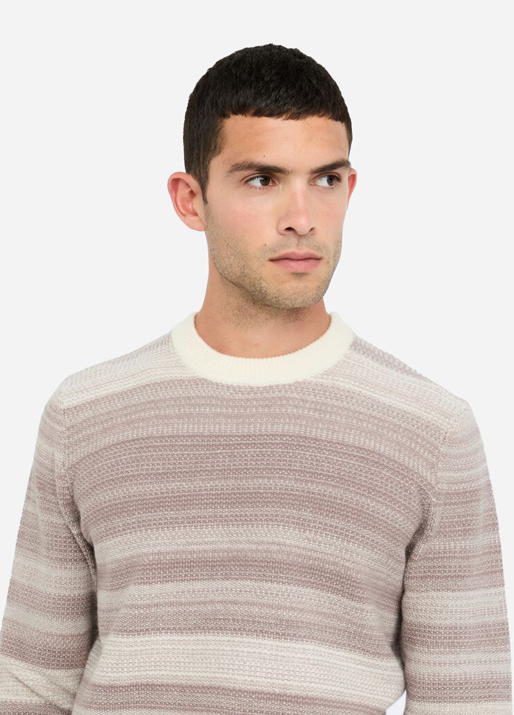Striped wool and cashmere jumper beige Liu Jo - large image number 2