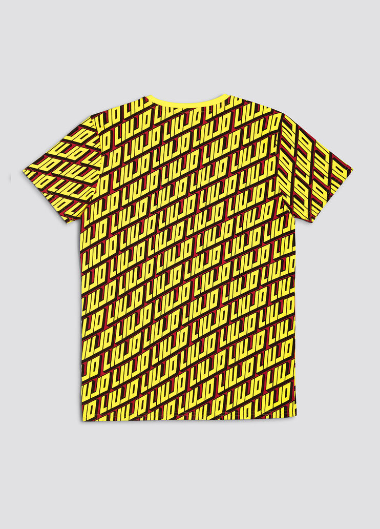 Yellow t-shirt with print yellow Liu Jo - large image number 1
