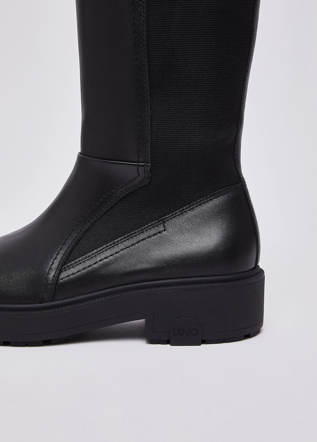 Hohe Stiefel aus Leder Schwarz Liu Jo - large image number 4