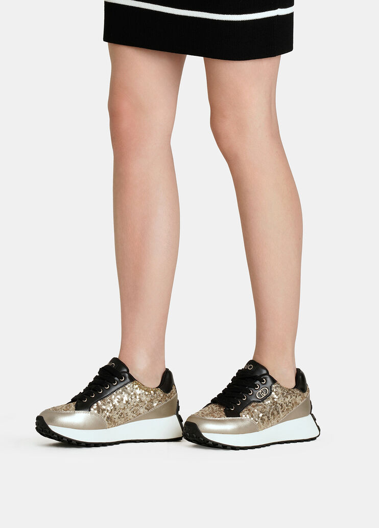 Sneakers with all-over glitter black Liu Jo - medium Sneakers with all-over glitter black Liu Jo - medium