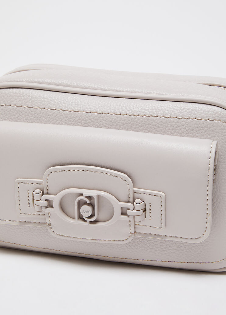 Sac à bandoulière format moyen avec logo beige Liu Jo - large image number 1 Sac à bandoulière format moyen avec logo beige Liu Jo - large image number 1