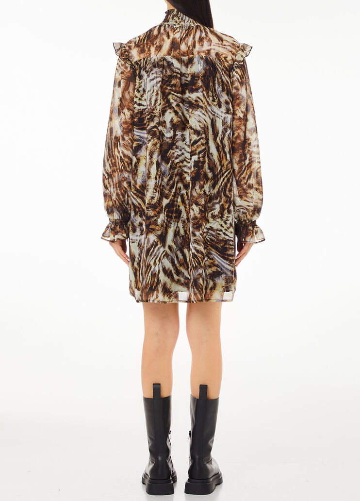 Dress with animal print brown Liu Jo - medium Dress with animal print brown Liu Jo - medium