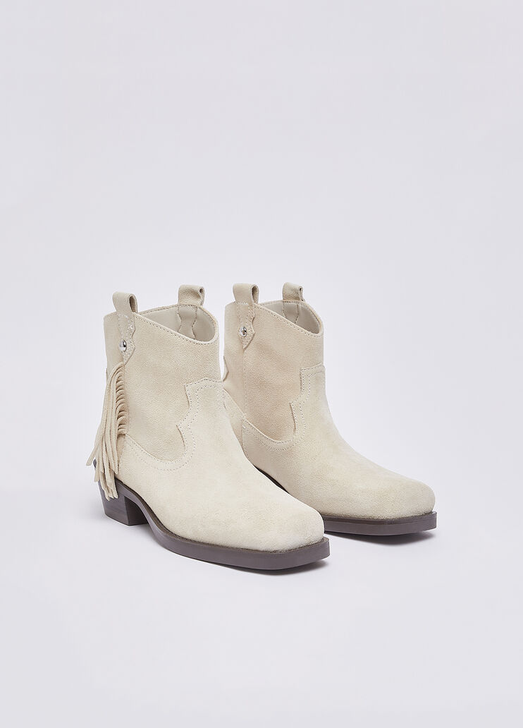 Suede cowboy ankle boots white Liu Jo - large image number 2