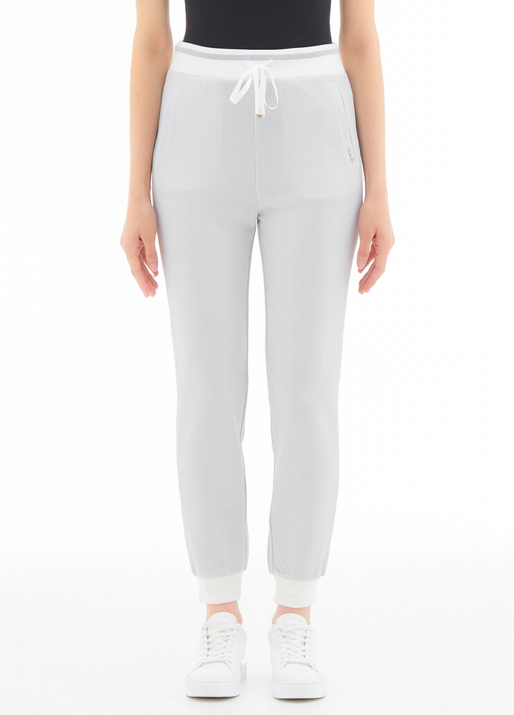Pantalone joggers  bianco/argento Liu Jo - large image number 0