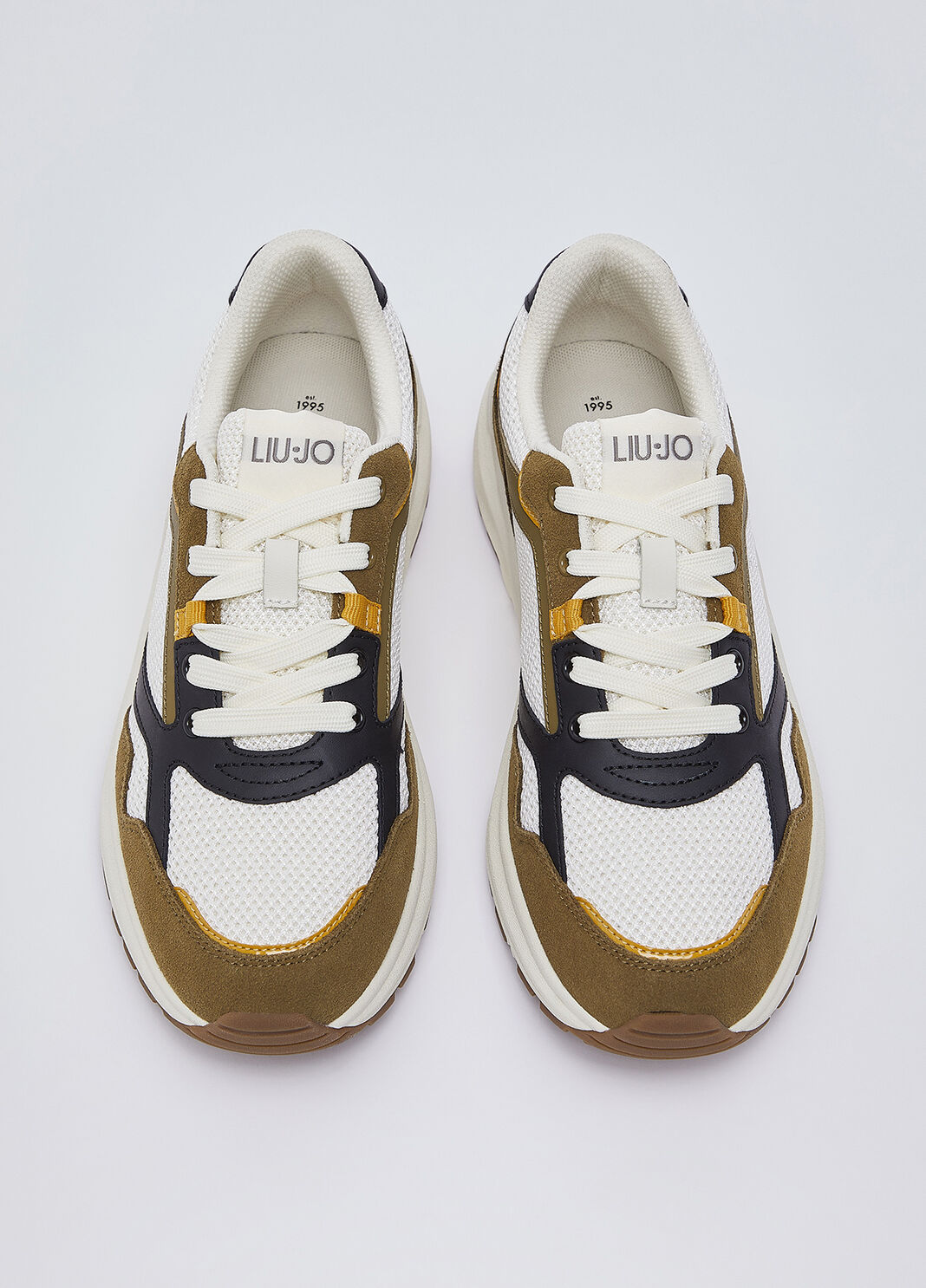 Herren-Sneaker aus Veloursleder und Mesh braun Liu Jo - large image number 3
