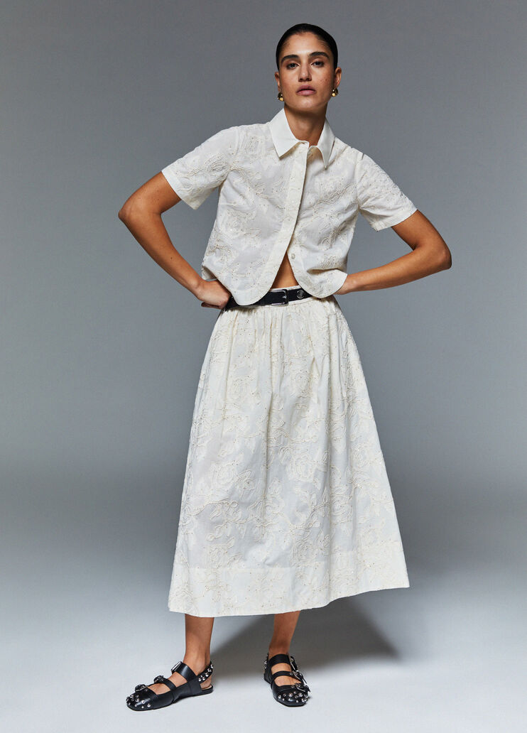 Musselinrock mit Stickereien Wei&szlig; Liu Jo - medium