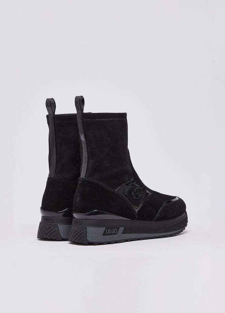 Sneaker boots in suede black Liu Jo - medium