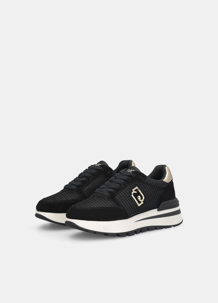 Suede and mesh sneakers black Liu Jo - large image number 2 Suede and mesh sneakers black Liu Jo - large image number 2