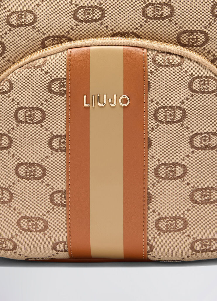 Jacquard backpack with clutch beige Liu Jo - large image number 5