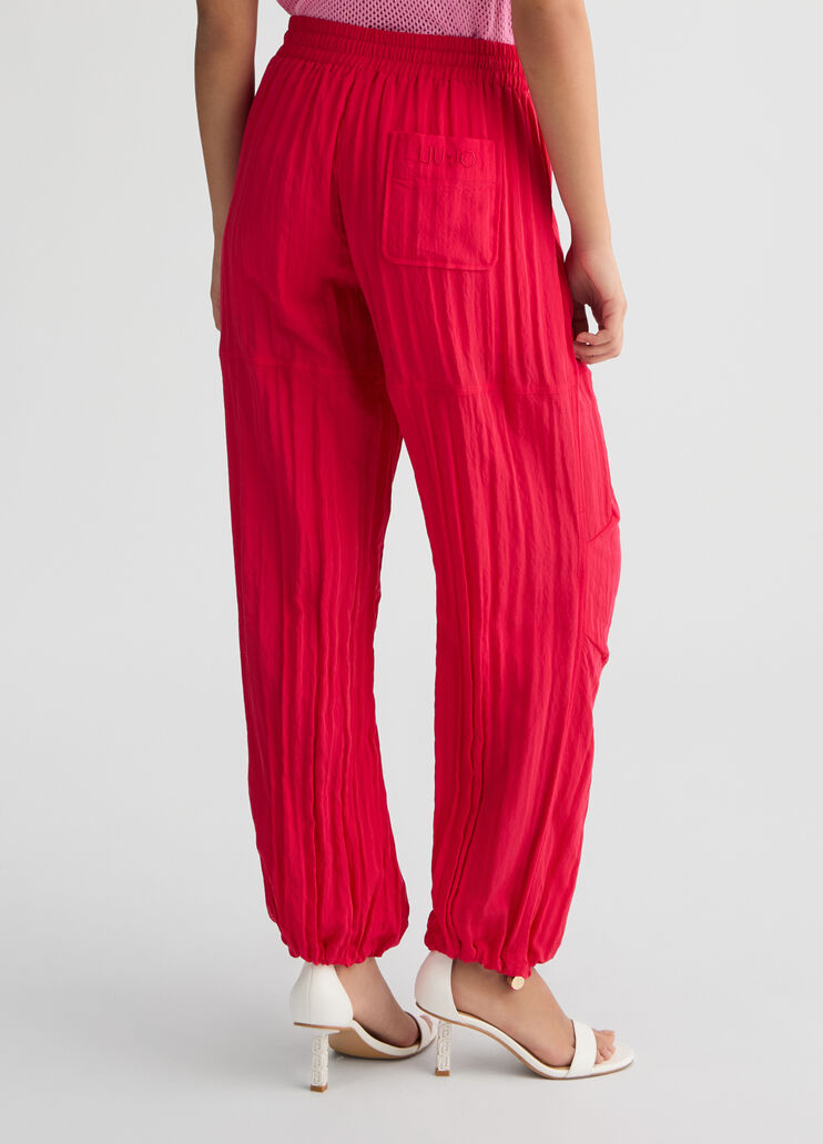 Jogging trousers red Liu Jo - large image number 1 Jogging trousers red Liu Jo - large image number 1