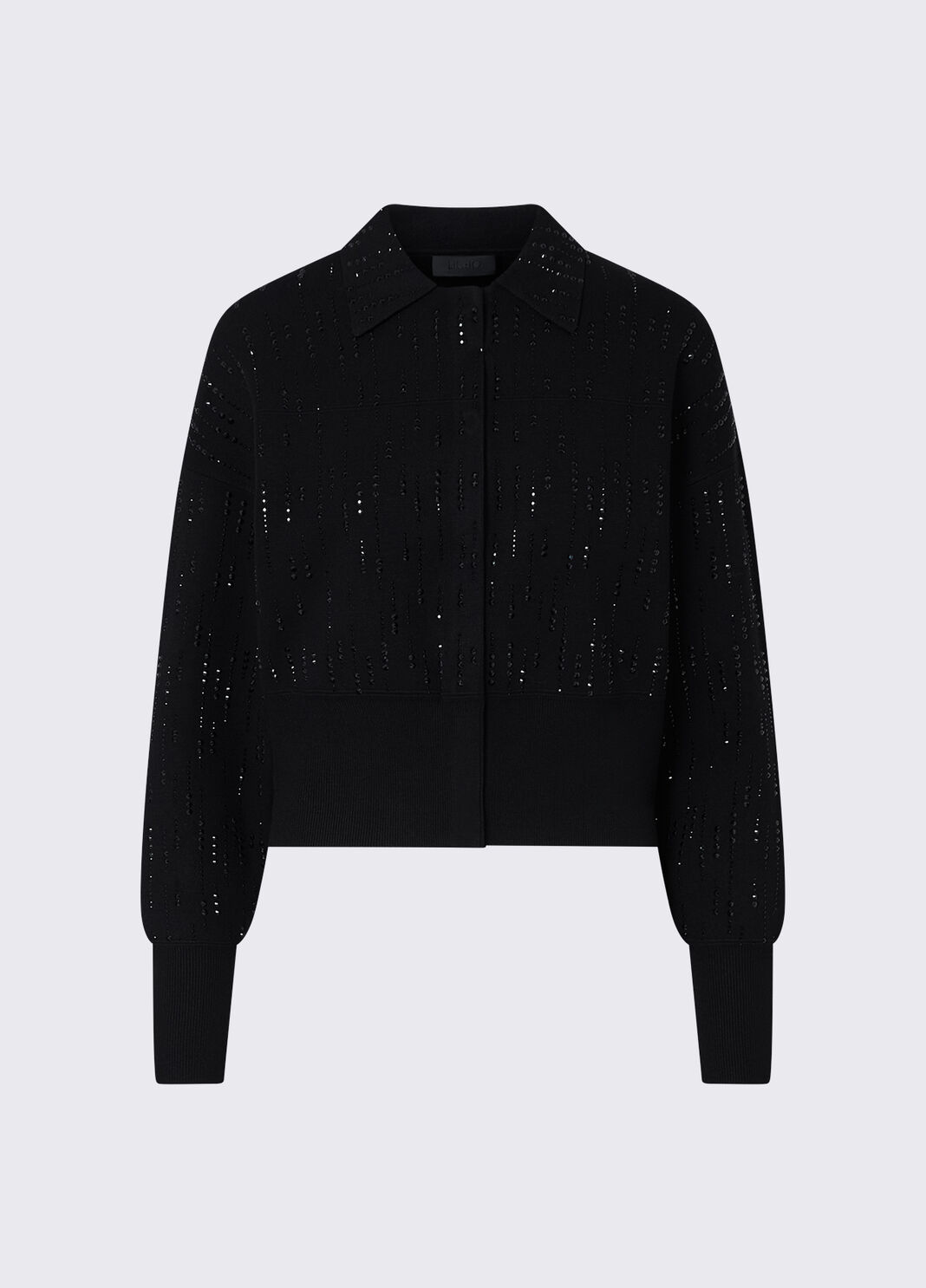 Giacca in maglia con strass nero/strass Liu Jo - large image number 6