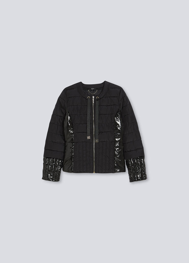 Slim fit padded jacket black Liu Jo - large image number 5 Slim fit padded jacket black Liu Jo - large image number 5