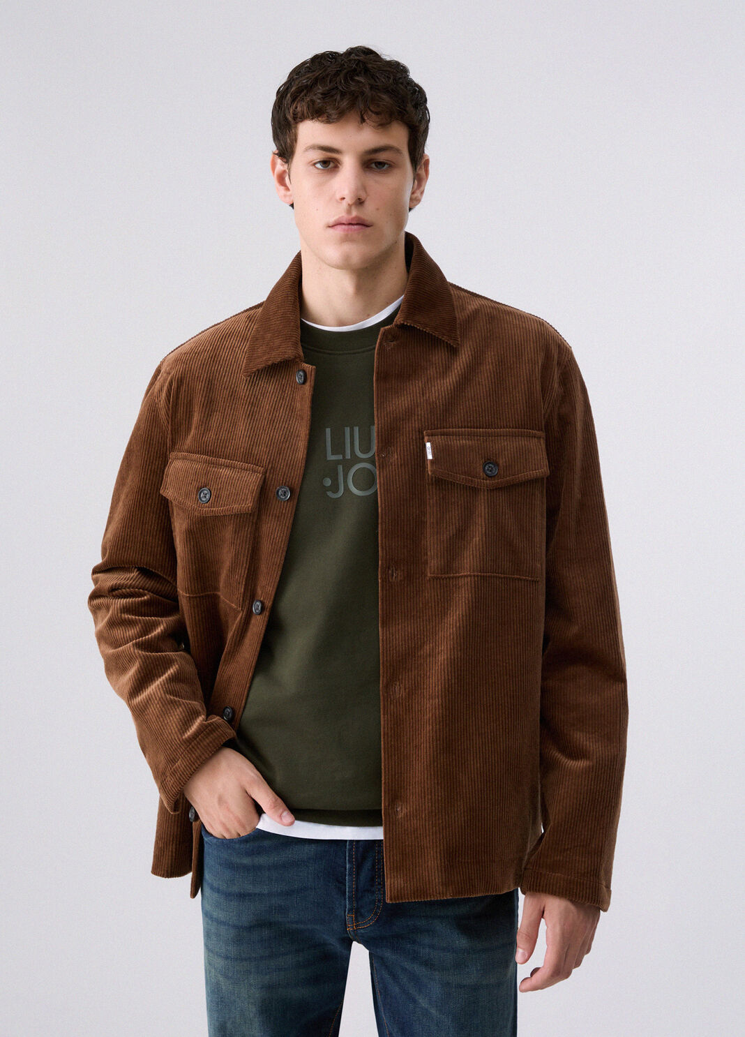 Corduroy Overshirt Jacket brown Liu Jo - large image number 0