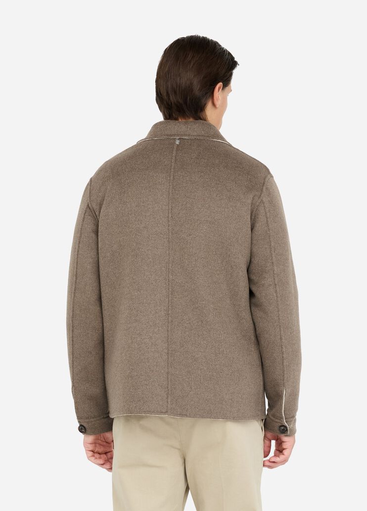 Reversible wool shacket white/brown Liu Jo - large image number 1 Reversible wool shacket white/brown Liu Jo - large image number 1