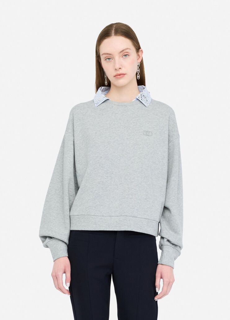 Sweatshirt with rhinestones grey Liu Jo - medium Sweatshirt with rhinestones grey Liu Jo - medium