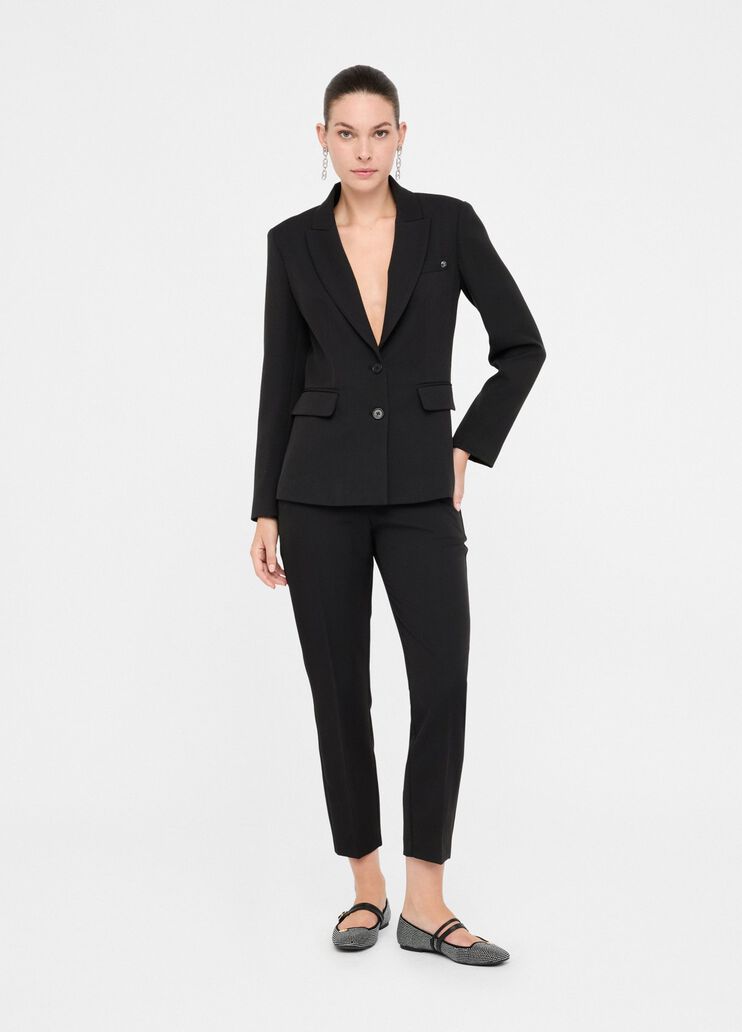 Schmal geschnittener Blazer Schwarz Liu Jo - medium Schmal geschnittener Blazer Schwarz Liu Jo - medium