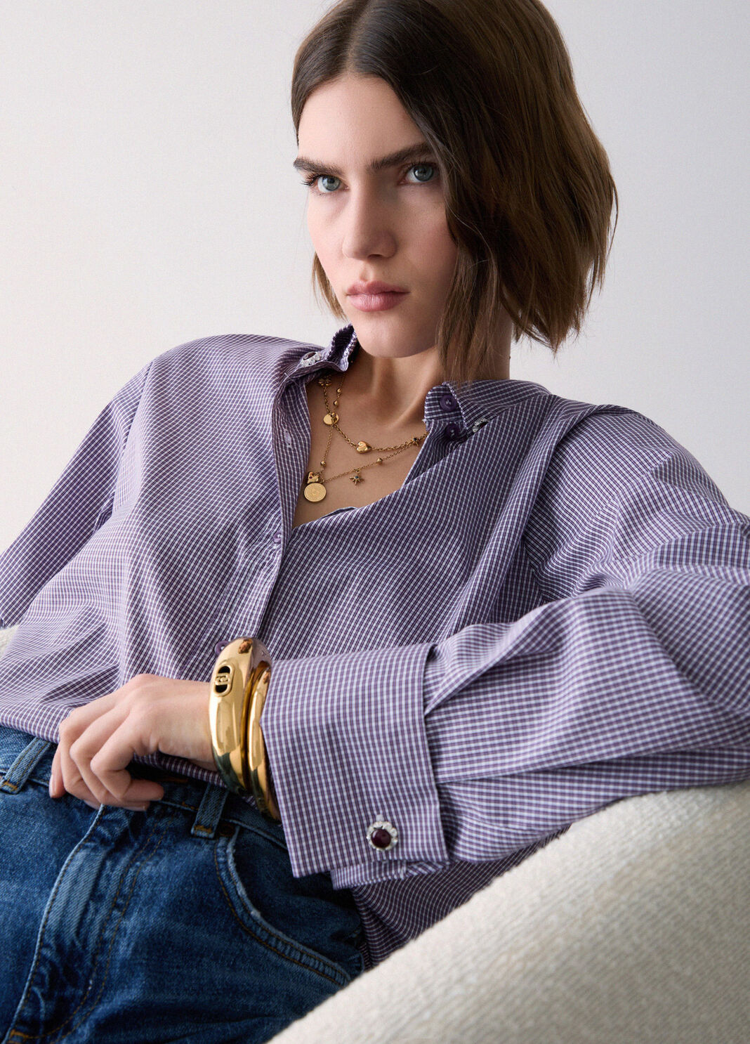 Striped Shirt purple Liu Jo - large image number 3
