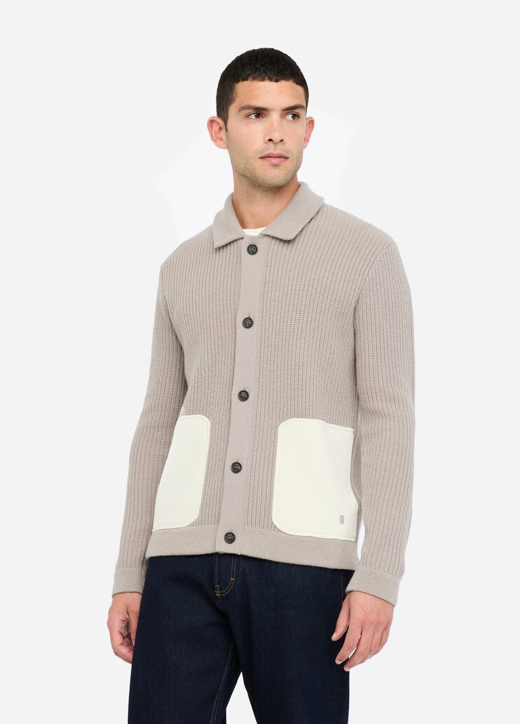 Wool cardigan grey Liu Jo - large image number 3 Wool cardigan grey Liu Jo - large image number 3