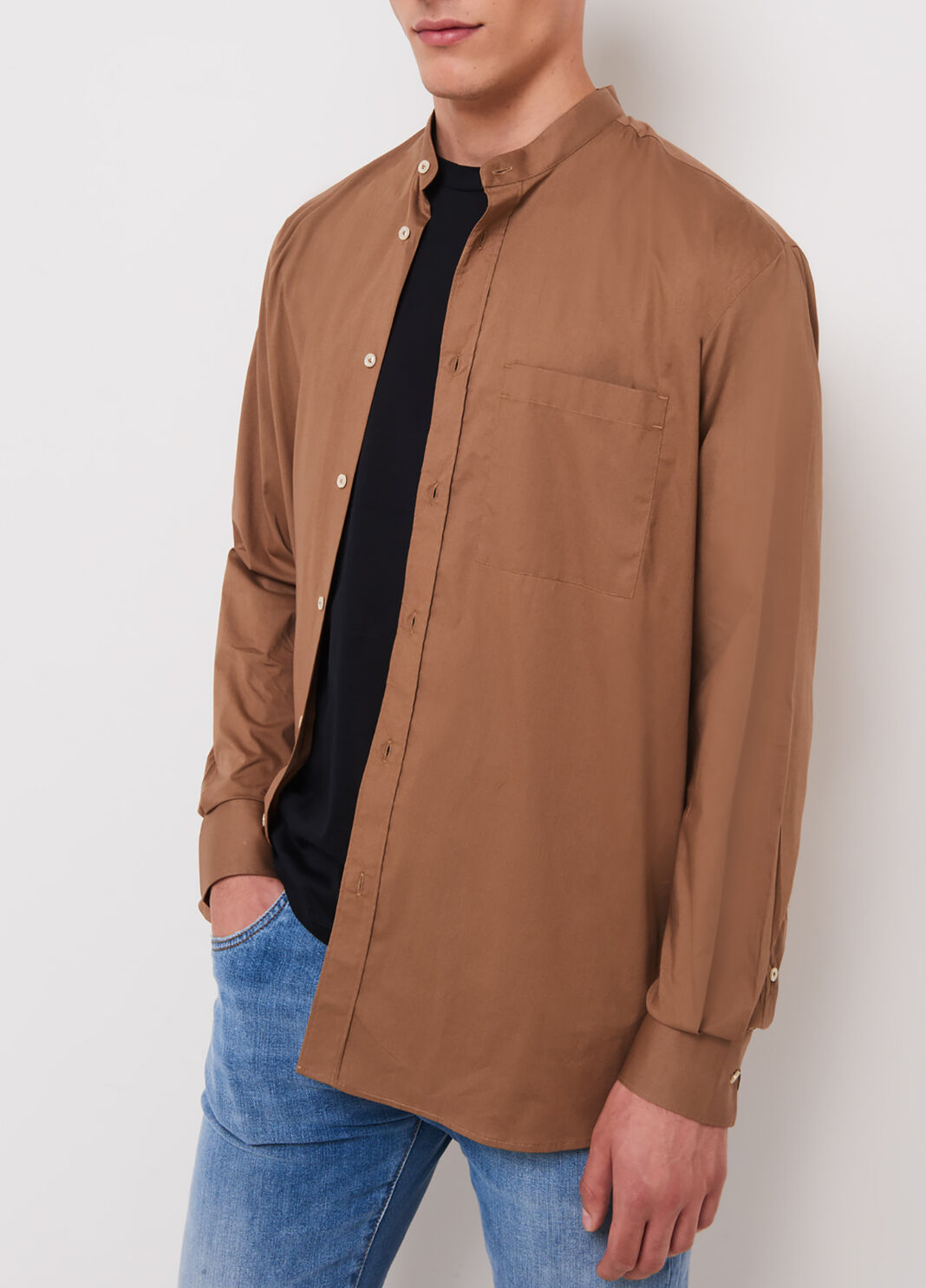 Stehkragenhemd im Oversize Camel Liu Jo - large image number 0