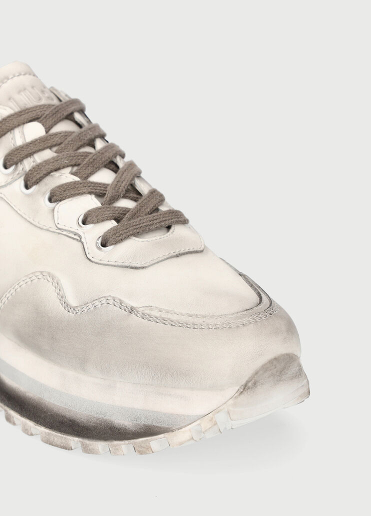 Used-effect platform sneakers Grey Liu Jo - large image number 3