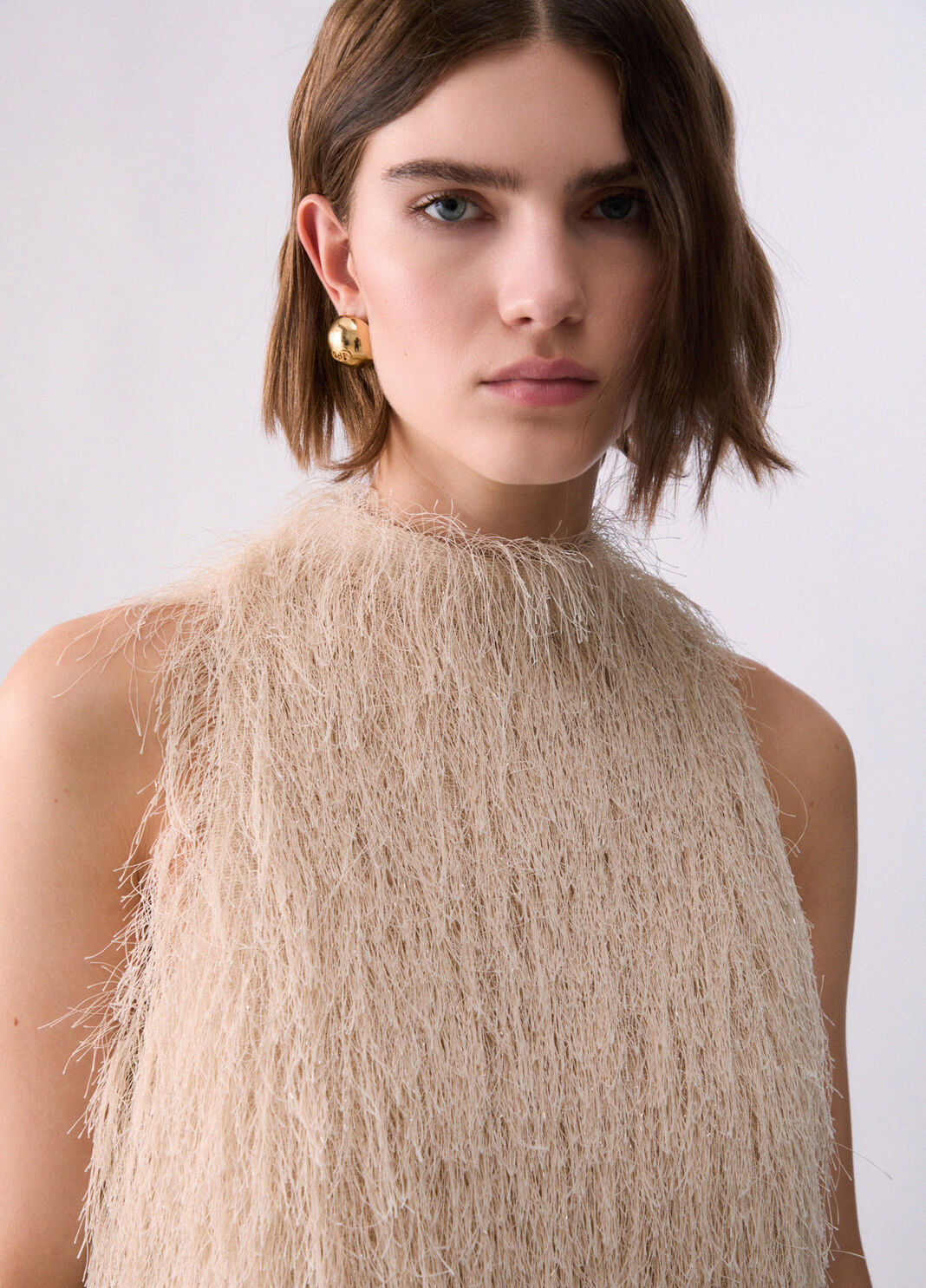 Fringed Top butter Liu Jo - large image number 4
