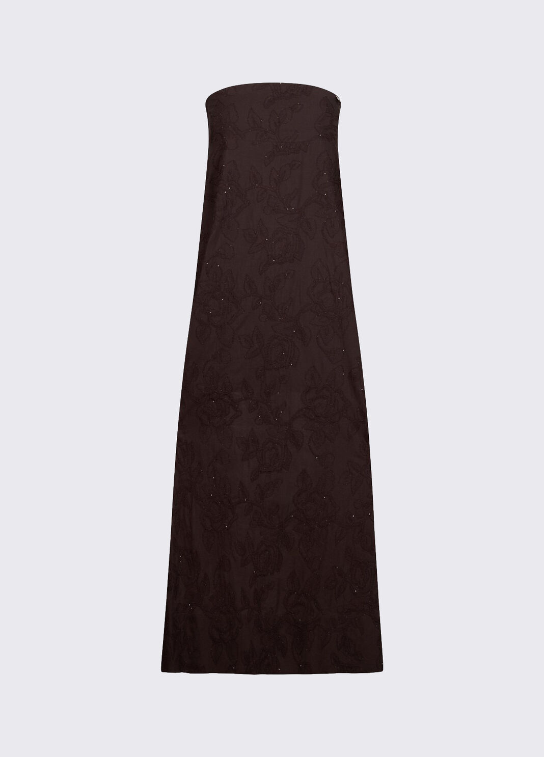 Long dress with embroidery dark brown Liu Jo - large image number 6