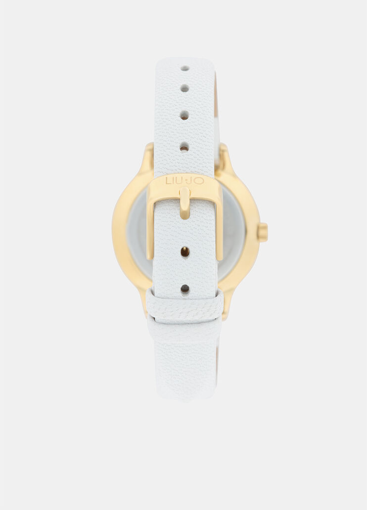 Watch with leather strap white Liu Jo - large image number 1 Watch with leather strap white Liu Jo - large image number 1