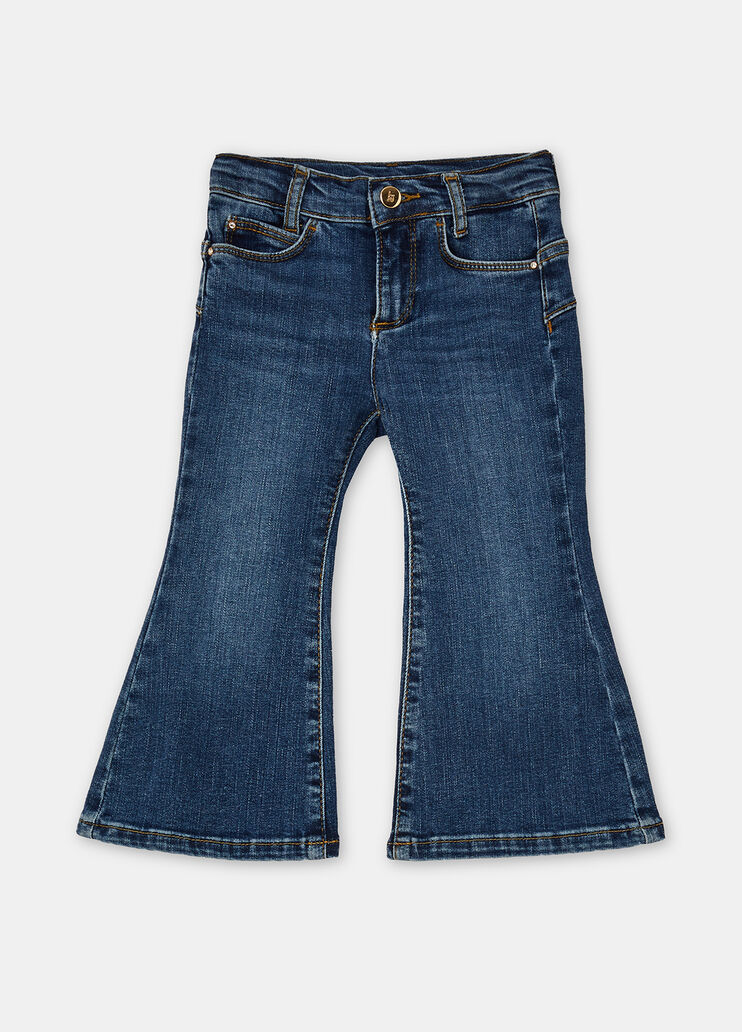 Flared cotton jeans dark blue denim Liu Jo - large image number 2 Flared cotton jeans dark blue denim Liu Jo - large image number 2