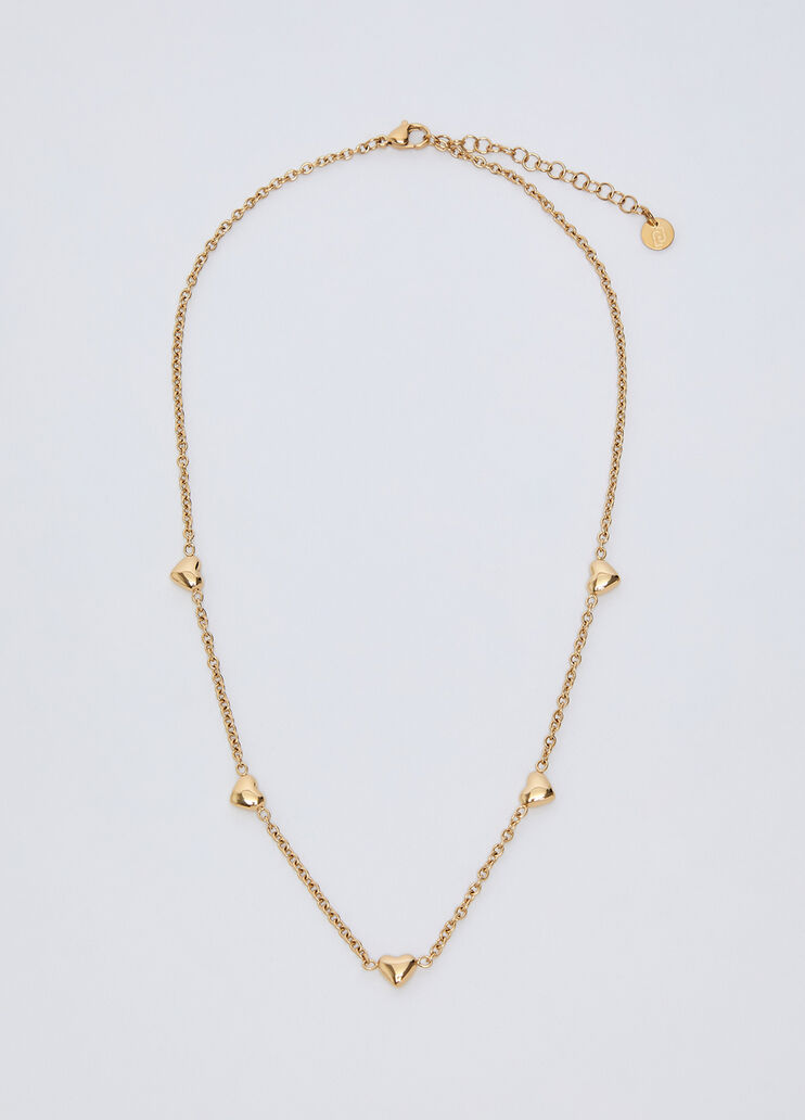 Necklace with Small Hearts gold Liu Jo - medium