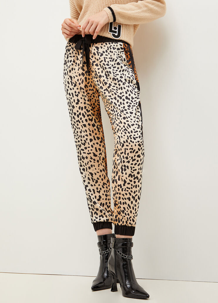 Animal-print jogging trousers Animal-print jogging trousers