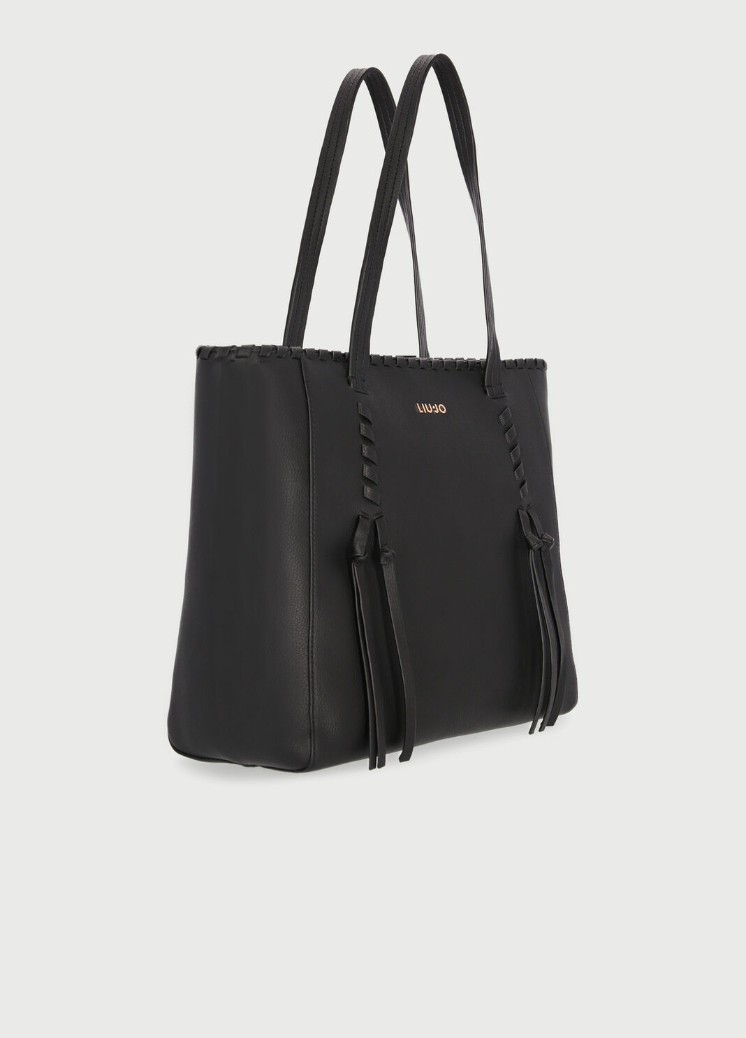 Сумка-шоппер с отстрочками Чёрный Liu Jo - large image number 2