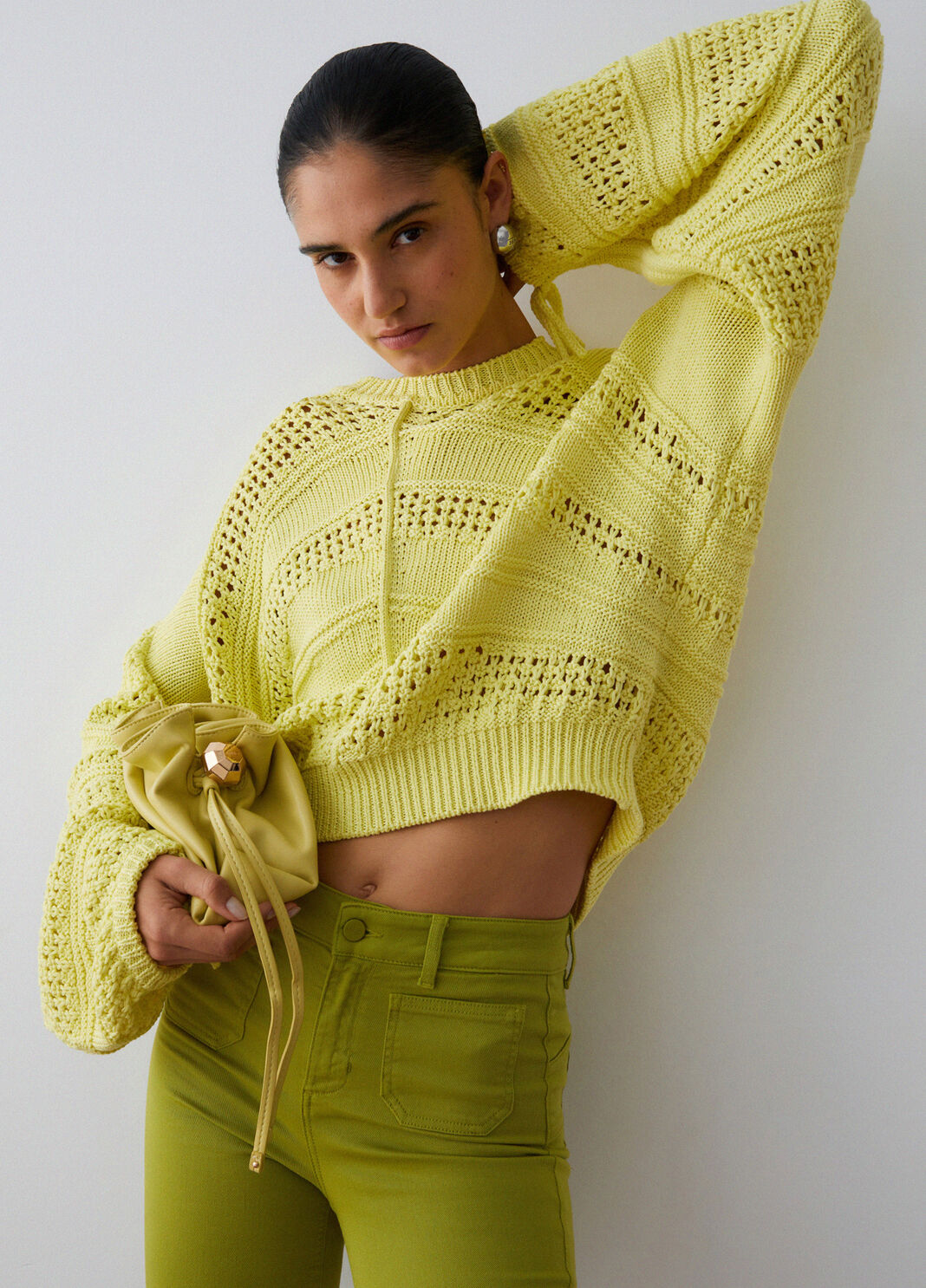 Maglia in crochet giallo Liu Jo - large image number 2