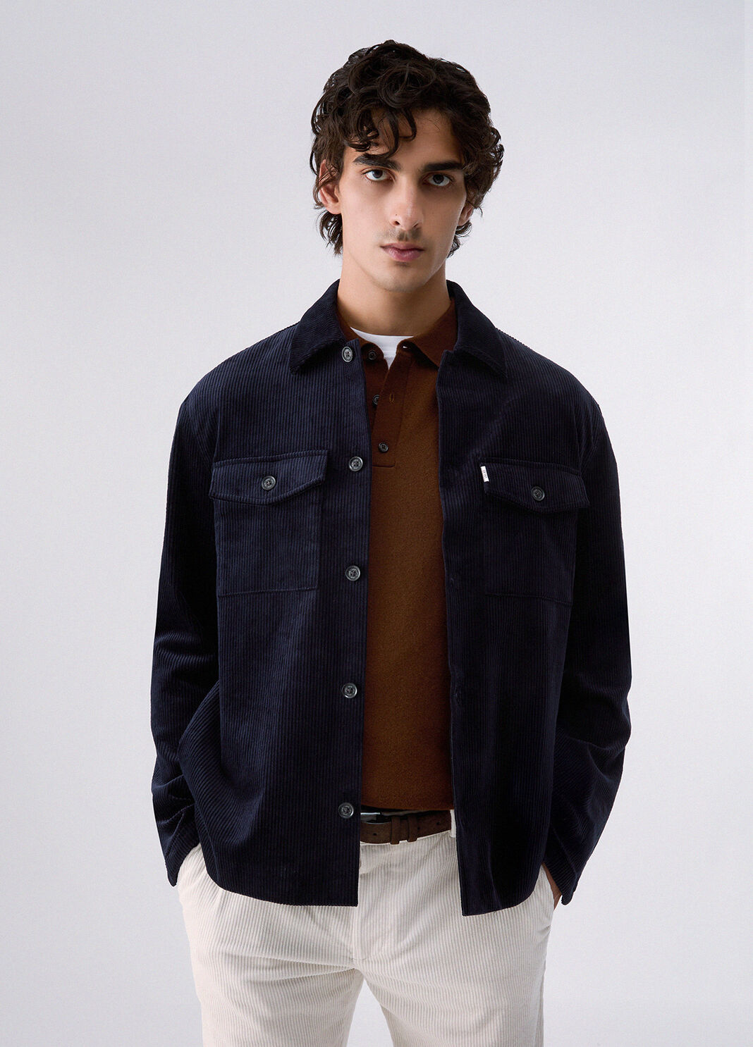 Corduroy Overshirt Jacket dark blue Liu Jo - large image number 0