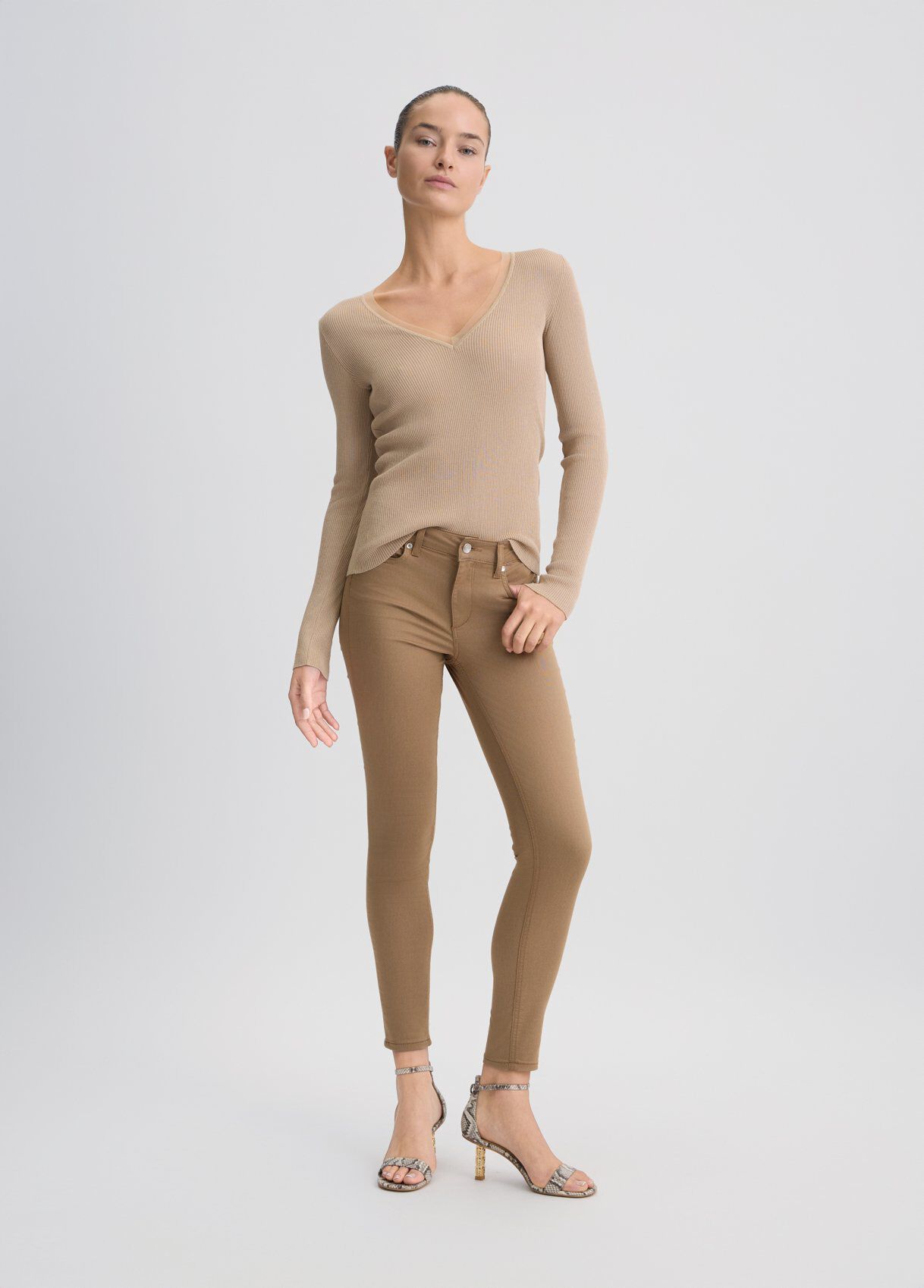 パンツ LIU JO Woman Pants Sand WF4336T7144 71320 Skinny trousers colour sand | Liu Jo