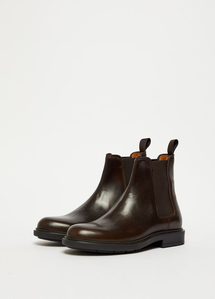 Bottines Beatles en cuir marron fonc&eacute; Liu Jo - large image number 2